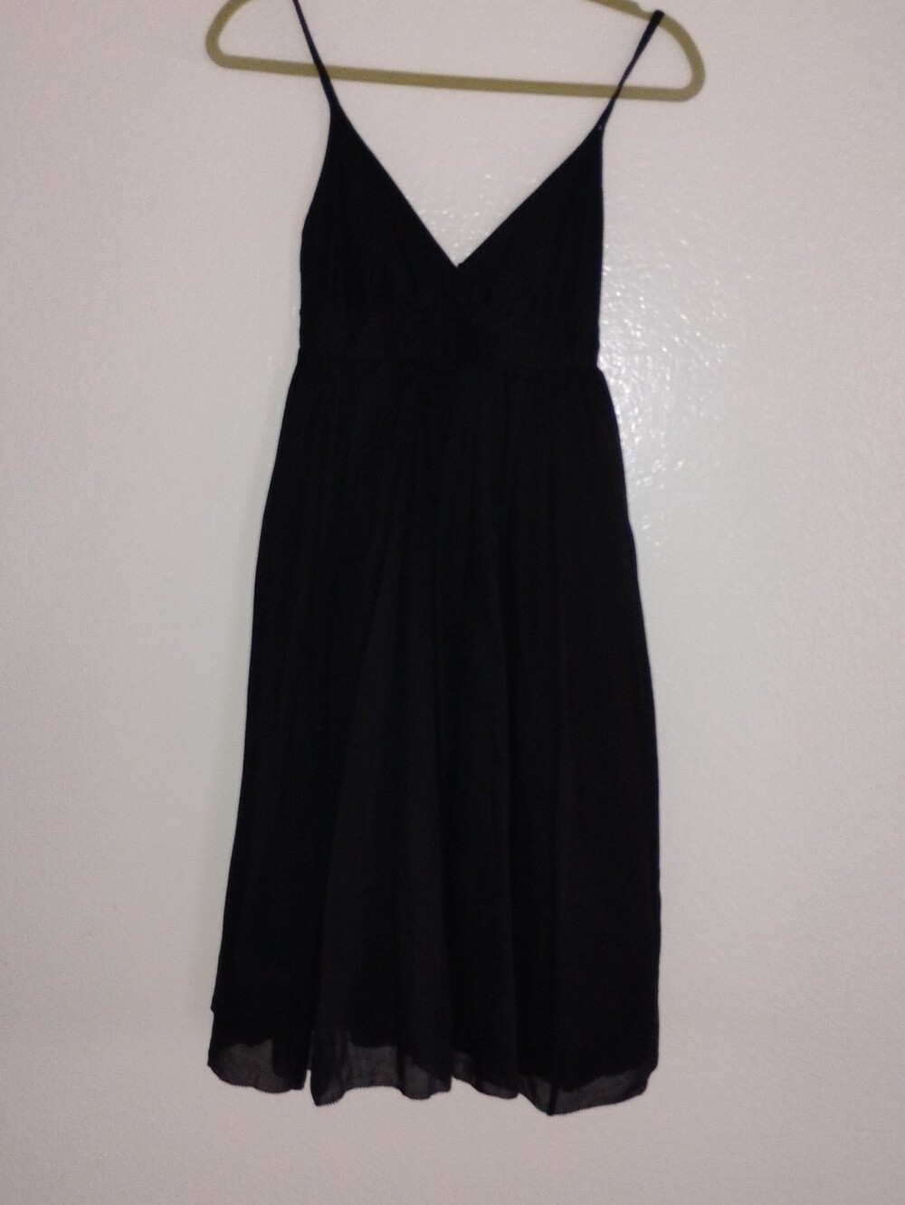 J. Crew Black Midi Slip Dress